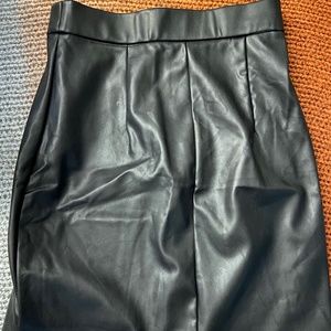 Black Leather Skirt